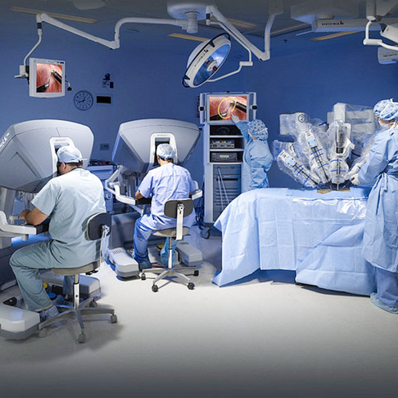 Quirófano equipado para cirugía robótica